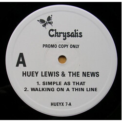 Huey Lewis & The News Simple As That USED VINYL 12INCH EP PROMO