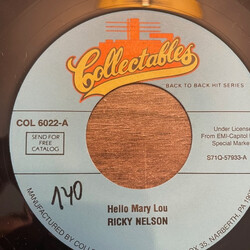 Ricky Nelson (2) Hello Mary Lou / Poor Little Fool USED VINYL 7INCH SINGLE 45 RPM REISSUE