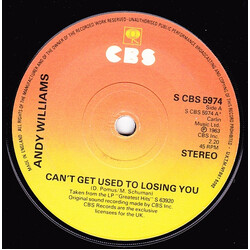 Andy Williams Can't Get Used To Losing You USED VINYL 7INCH 45 RPM SINGLE REISSUE