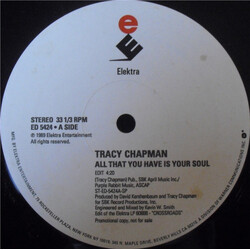 Tracy Chapman All That You Have Is Your Soul USED VINYL 12INCH SINGLE 33 S RPM PROMO