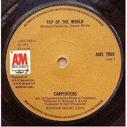 Carpenters Top Of The World USED VINYL 7INCH SINGLE 45 RPM
