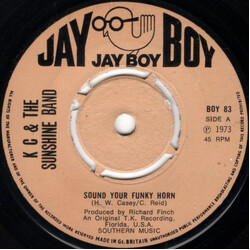 KC & The Sunshine Band Sound Your Funky Horn VINYL 7" USED