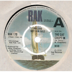 Mud The Cat Crept In USED VINYL 7INCH 45 RPM SINGLE PROMO