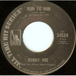 Bobby Vee Run To Him / Sharing You USED VINYL 7INCH REISSUE SINGLE