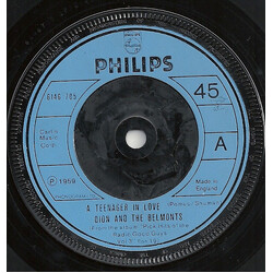 Dion & The Belmonts A Teenager In Love / I Can't Go On (Rosalie) USED VINYL 7INCH 45 RPM SINGLE REISSUE