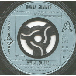 Donna Summer Winter Melody USED VINYL 7INCH SINGLE 45 RPM