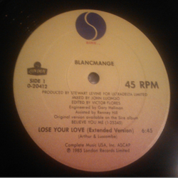 Blancmange / West India Company Lose Your Love / Ave Maria Vinyl 12" USED