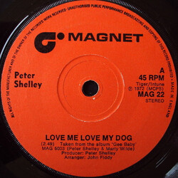 Peter Shelley Love Me Love My Dog USED VINYL 7INCH SINGLE
