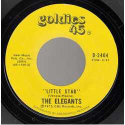 The Elegants / Poni-Tails Little Star / Born Too Late USED VINYL 7INCH 45 RPM REISSUE STYRENE