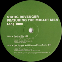 Static Revenger / The Mullet Men Long Time Vinyl 12" USED