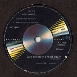 Roy Wood (We're) On The Road Again USED VINYL 7INCH 45 RPM SINGLE