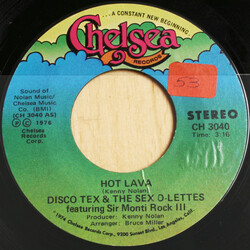 Disco Tex & His Sex-O-Lettes / Sir Monti Rock III Hot Lava USED VINYL 7INCH 45 RPM