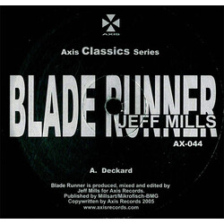 Jeff Mills Blade Runner USED VINYL 12INCH 33 S RPM
