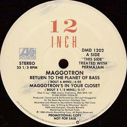 Maggotron Return To The Planet Of Bass VINYL 12" USED