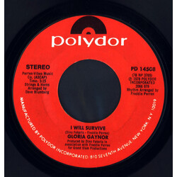 Gloria Gaynor I Will Survive USED VINYL 7INCH 45 RPM SINGLE STEREO