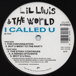 Lil' Louis & The World I Called U USED VINYL 12INCH 33 S RPM
