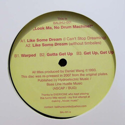 Daniel Wang The Look Ma No Drum Machine EP USED VINYL 12INCH EP REISSUE