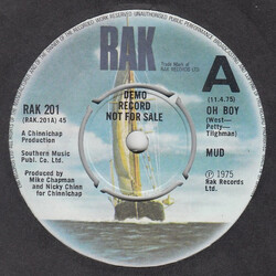 Mud Oh Boy USED VINYL 7INCH PROMO