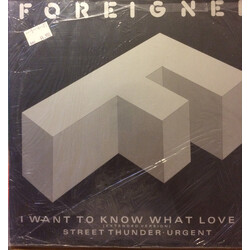 Foreigner I Want To Know What Love Is USED VINYL 12INCH 45 RPM SINGLE
