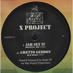X Project Jah Set It / Ghetto Geddon VINYL 12" USED
