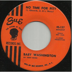 Baby Washington No Time For Pity USED VINYL 7INCH 45 RPM SINGLE