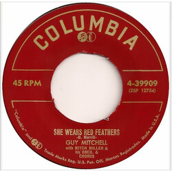 Guy Mitchell / Mitch Miller And His Orchestra And Chorus She Wears Red Feathers USED VINYL 7INCH 45 RPM