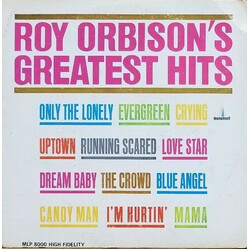 Roy Orbison Roy Orbison's Greatest Hits Vinyl LP USED