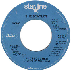 The Beatles And I Love Her USED VINYL 7INCH 45 RPM SINGLE REISSUE MONO