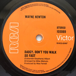 Wayne Newton Daddy Don't You Walk So Fast USED VINYL 7INCH 45 RPM SINGLE