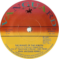 Jean-Jacques Perrey The Minuet Of The Robots Vinyl 7" USED