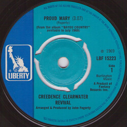 Creedence Clearwater Revival Proud Mary VINYL 7" USED