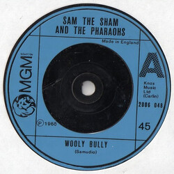 Sam The Sham & The Pharaohs Wooly Bully USED VINYL 7INCH 45 RPM SINGLE REISSUE