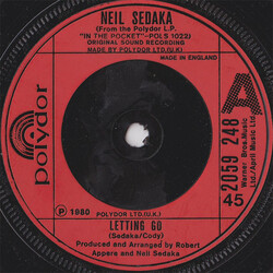 Neil Sedaka Letting Go USED VINYL 7INCH 45 RPM SINGLE