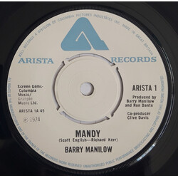 Barry Manilow Mandy USED VINYL 7INCH 45 RPM SINGLE