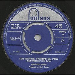 Manfred Mann Semi-Detached, Suburban Mr. James USED VINYL 7INCH 45 RPM SINGLE