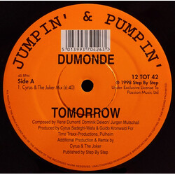 DuMonde Tomorrow USED VINYL 12INCH 45 RPM