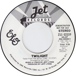 Electric Light Orchestra Twilight USED VINYL 7INCH SINGLE 45 RPM PROMO