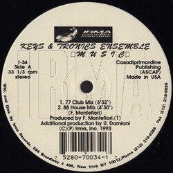 Key Tronics Ensemble Music USED VINYL 12INCH 33 S RPM STEREO