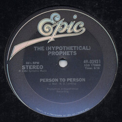 The (Hypothetical) Prophets Person To Person / Fast Food USED VINYL 12INCH 33 S RPM STEREO