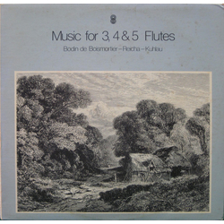 Joseph Bodin De Boismortier / Anton Reicha / Daniel Friedrich Rudolph Kuhlau Music For 3, 4 & 5 Flutes Vinyl LP USED
