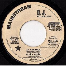 Black Blood (2) La Faranga (Mapendoya Faranga) / Kiswahili USED VINYL 7INCH 45 RPM PROMO
