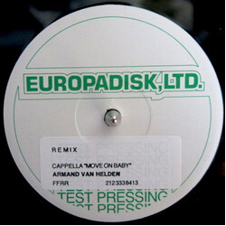 Cappella Move On Baby (Remix) USED VINYL 12INCH 33 S RPM SINGLE SIDED TEST PRESSING