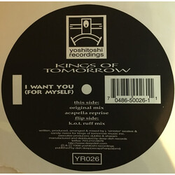 Kings Of Tomorrow I Want You (For Myself) USED VINYL 12INCH 33 S RPM PROMO