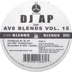 DJ A.P. AV8 Blends Vol. 15 USED VINYL 12INCH