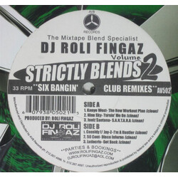 DJ Roli Fingaz Strictly Blends Volume 2 - Six Bangin' Club Remixes USED VINYL 12INCH