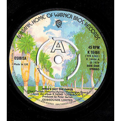 Osibisa Who's Got The Paper USED VINYL 7INCH 45 RPM SINGLE