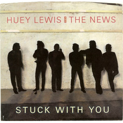 Huey Lewis & The News Stuck With You Vinyl 7" USED