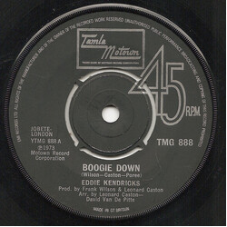 Eddie Kendricks Boogie Down USED VINYL 7INCH 45 RPM SINGLE