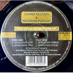 Grant Nelson / Richard Purser The Audio Sensations EP VINYL 12" USED