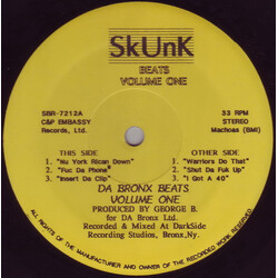 George B. (3) Da Bronx Beats Volume One USED VINYL 12INCH EP 33 S RPM